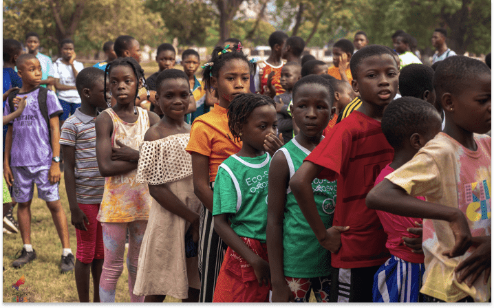 children on the playground